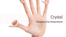  Presentation with counting - Slides having hand counting one to five background and a lemonade colored foreground