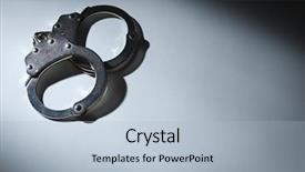  Presentation with light abstract - Amazing slide set having abstract pair of handcuffs backdrop and a light blue colored foreground