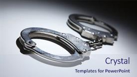  Presentation with abstract light - Amazing presentation design having abstract pair of handcuffs backdrop and a lemonade colored foreground