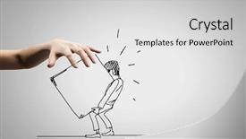  Presentation with funny - Slide deck consisting of hand draw pencil caricature background and a light gray colored foreground