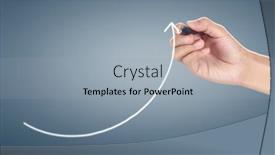  Presentation with growth chart - Presentation design with hand drawing a chart graph stock of growth background and a light gray colored foreground