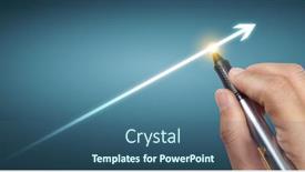  Presentation with growth chart - Slide set having hand-drawing-a-chart-graph background and a ocean colored foreground