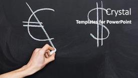  Presentation with dollar signs - Amazing slides having hand-drawing-and-crossing-american backdrop and a dark gray colored foreground