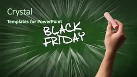  Presentation with friday - Slide set enhanced with hand-drawing-black-friday-inscription background and a tawny brown colored foreground