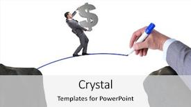  Presentation with bridge - PPT theme having hand drawing bridge under businessman background and a white colored foreground