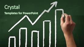  Presentation with hand drawn brush stroke design - Audience pleasing theme consisting of hand drawing chart with exponential backdrop and a tawny brown colored foreground