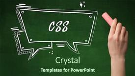  Presentation with css - Cool new theme with hand-drawing-css-abbreviation backdrop and a tawny brown colored foreground