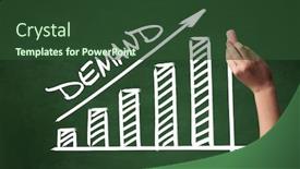  Presentation with chalk - Presentation design featuring hand-drawing-demand-inscription background and a tawny brown colored foreground