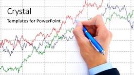  Presentation with diagram - Presentation theme with hand drawing diagram isolated background and a sky blue colored foreground