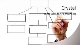  Presentation with diagram - Beautiful PPT theme featuring hand drawing diagram isolated backdrop and a white colored foreground