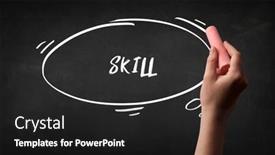  Presentation with education - PPT theme featuring hand-drawing-education-concept-concept background and a  colored foreground