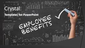  Presentation with concept - PPT theme with hand-drawing-new-business-concept background and a dark gray colored foreground