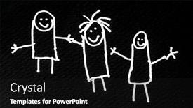  Presentation with black white love - PPT theme enhanced with hand-drawing-photo background and a black colored foreground