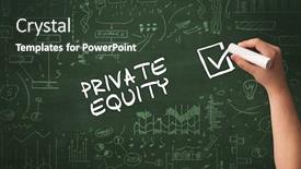  Presentation with equity - Amazing PPT layouts having hand-drawing-private-equity-inscription backdrop and a dark gray colored foreground
