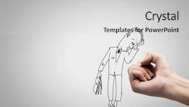  Presentation with paper hand drawn politics - Presentation theme with hand drawing sketches with pencil background and a light gray colored foreground