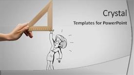  Presentation with hand drawn cartoon of sports - Cool new PPT layouts with hand drawing sketches with pencil backdrop and a light gray colored foreground