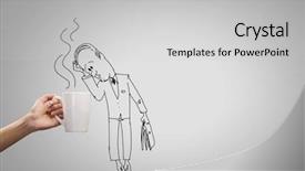  Presentation with hand drawn cartoon of sports - Slide set consisting of hand drawing sketches with pencil background and a light gray colored foreground