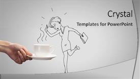  Presentation with hand drawn cartoon of sports - Slides enhanced with hand drawing sketches with pencil background and a light gray colored foreground