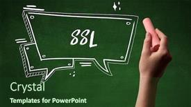  Presentation with white - PPT layouts featuring hand-drawing-ssl-abbreviation background and a tawny brown colored foreground
