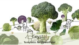  Presentation with cartoon - Audience pleasing PPT theme consisting of hand-drawn-cartoon-gardeners-working backdrop and a soft green colored foreground