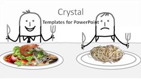  Presentation with rich man - Slide set enhanced with hand-drawn-cartoon-rich-man background and a white colored foreground