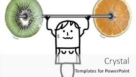  Presentation with cartoon - PPT theme with hand-drawn-cartoon-strong background and a white colored foreground