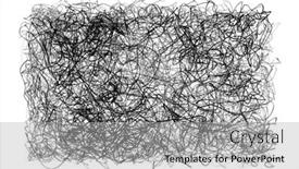 Presentation with abstract art - Presentation theme consisting of hand-drawn-scrawl-sketch-line background and a light gray colored foreground