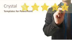  Presentation with star - Amazing presentation having hand-drawn-stars-drawing backdrop and a cream colored foreground