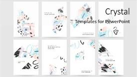  Presentation with posters - Slide deck enhanced with hand drawn universal cards design background and a white colored foreground