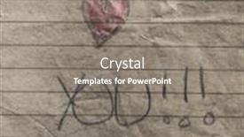  Presentation with mothers - Audience pleasing theme consisting of hand-drawned-grunge-heart backdrop and a gray colored foreground