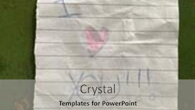  Presentation with mothers day - Slide set consisting of hand-drawned-grunge-heart background and a light gray colored foreground