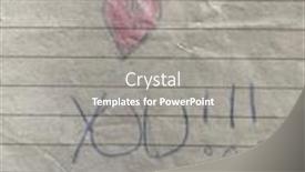  Presentation with mothers day - Amazing slide deck having hand-drawned-grunge-heart backdrop and a gray colored foreground