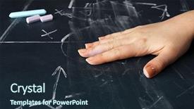  Presentation with football game security - Cool new slide deck with hand erased scheme football game backdrop and a wine colored foreground