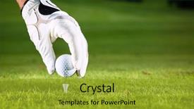  Presentation with golf course - Amazing presentation having hand hold golf ball backdrop and a gold colored foreground