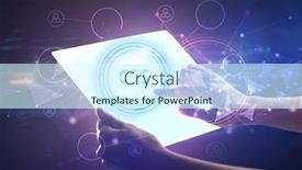  Presentation with css - Beautiful theme featuring hand-holdig-futuristic-tablet backdrop and a cool aqua colored foreground