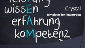  Presentation with chalk - Amazing slide set having hand-holding-a-chalk backdrop and a dark gray colored foreground