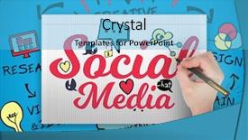  Presentation with fountain pen - Presentation design featuring hand holding a fountain pen background and a  colored foreground