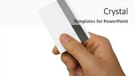  Presentation with magnetic - Audience pleasing presentation theme consisting of hand holding a magnetic card backdrop and a white colored foreground