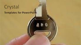  Presentation with silver - PPT theme featuring hand-holding-a-small-silver background and a  colored foreground