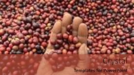  Presentation with ethiopia - Slides enhanced with hand-holding-and-showing-coffee background and a  colored foreground