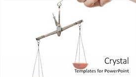  Presentation with legal medicine - Presentation theme having legal medicine - women hand holding balance measuring background and a white colored foreground