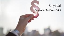  Presentation with law - Presentation design with hand-holding-big-red-paragraph background and a  colored foreground