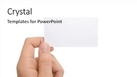  Presentation with paths - Presentation enhanced with hand holding blank business card with clipping paths background and a white colored foreground