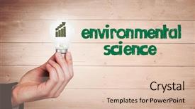  Presentation with light bulb or lightbulb - Beautiful PPT theme featuring hand holding environmental light bulb backdrop and a  colored foreground