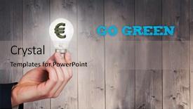  Presentation with environmental - Amazing presentation having hand holding environmental light bulb backdrop and a mint green colored foreground