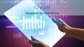  Presentation with futuristic - Audience pleasing PPT theme consisting of hand-holding-futuristic-tablet backdrop and a sky blue colored foreground