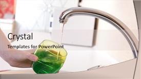  Presentation with water faucet - Audience pleasing PPT layouts consisting of enterprise resource planning erp as backdrop and a dark gray colored foreground.