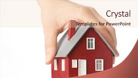  Presentation with build - Cool new presentation theme with hand holding house backdrop and a lemonade colored foreground