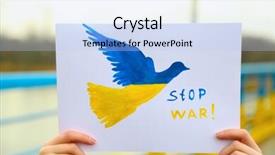  Presentation with dove - PPT theme with  background and a  colored foreground