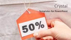  Presentation with retail store - Amazing PPT layouts having hand-holding-price-tag backdrop and a lemonade colored foreground